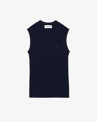Merino Wool 3D Knit Sleeveless Sweater