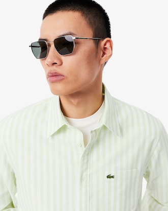 Men's Regular Fit Striped Oxford Shirt