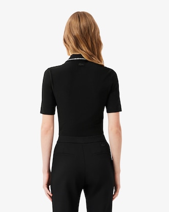 Women's L.12.D Slim Fit Diamanté Pop Polo