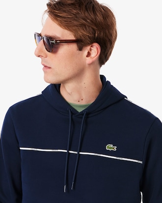 Sudadera Para Hombre Con Corte Cl&aacute;sico Y Rayas Con Logo