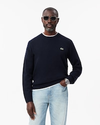 Men's 3D Knit Cashmere Crew Neck Sweater