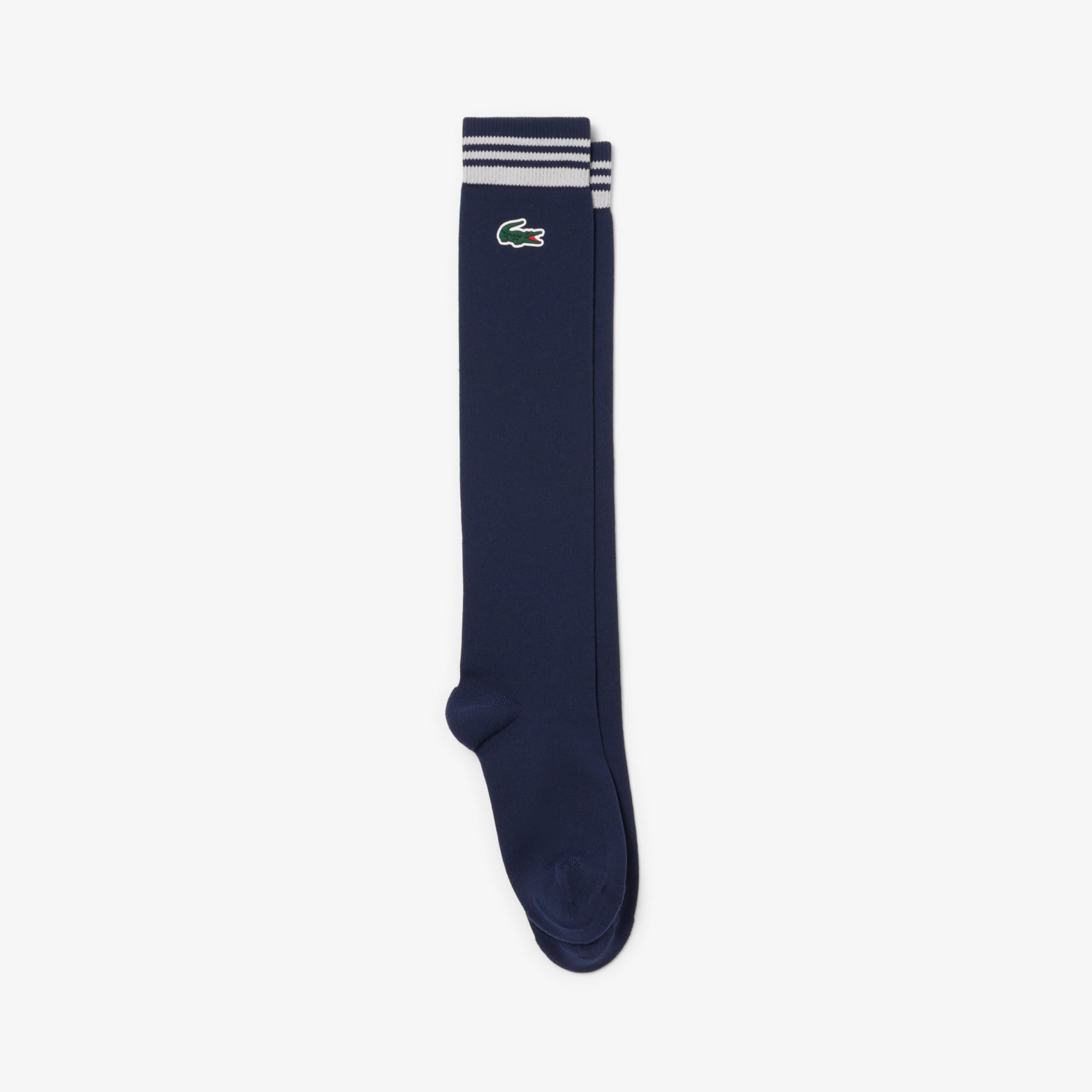 Lacoste Women's Long Jersey Golf Socks - S/m In Blue
