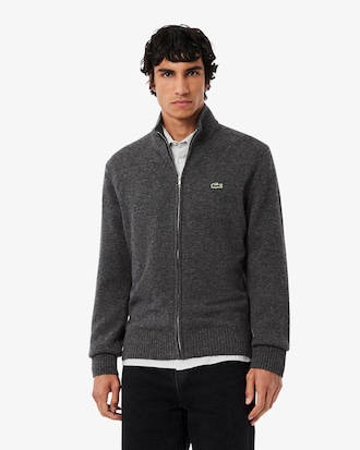 Men's Wool Zip-Up Sweater
