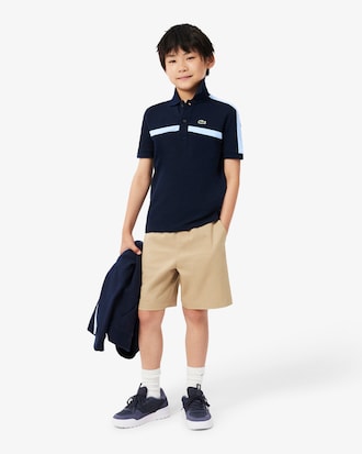 Polo Petit Piqu&eacute; color-block
