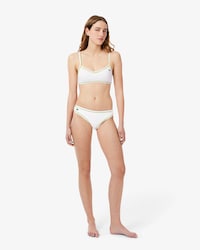 Parte Inferior Bikini Ribete Contraste para Mujer