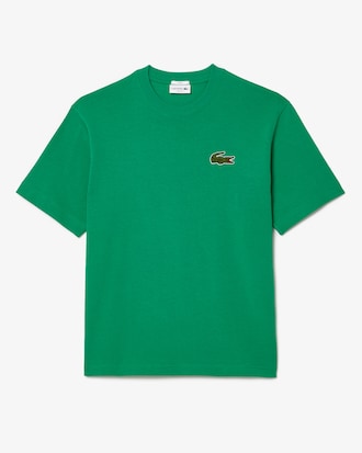 Unisex Loose Fit Heavy Cotton Badge T-Shirt