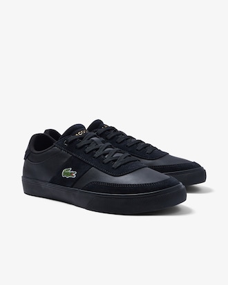 Men's Lacoste Court-Master Pro Leather Tonal Trainers