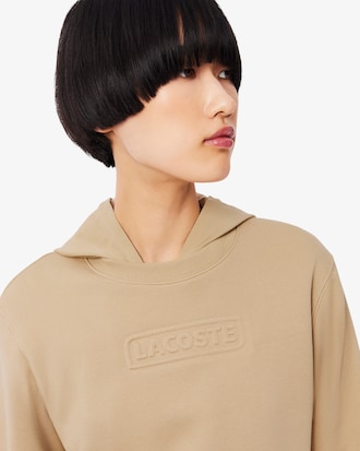 Sweatshirt coton logo emboss&eacute;