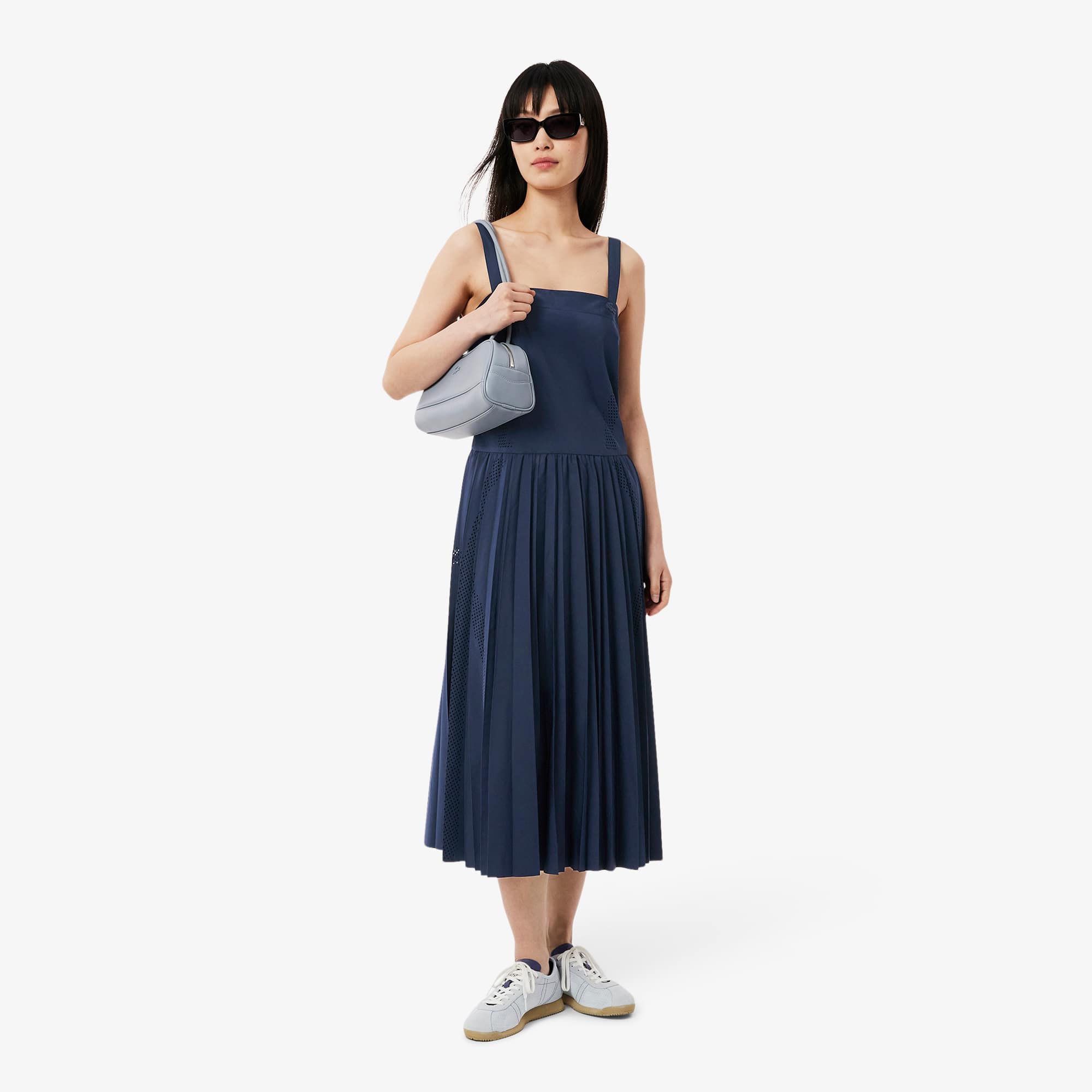 Women's Pleated Maxi Dress - Dresses - New In 2026 | Lacoste