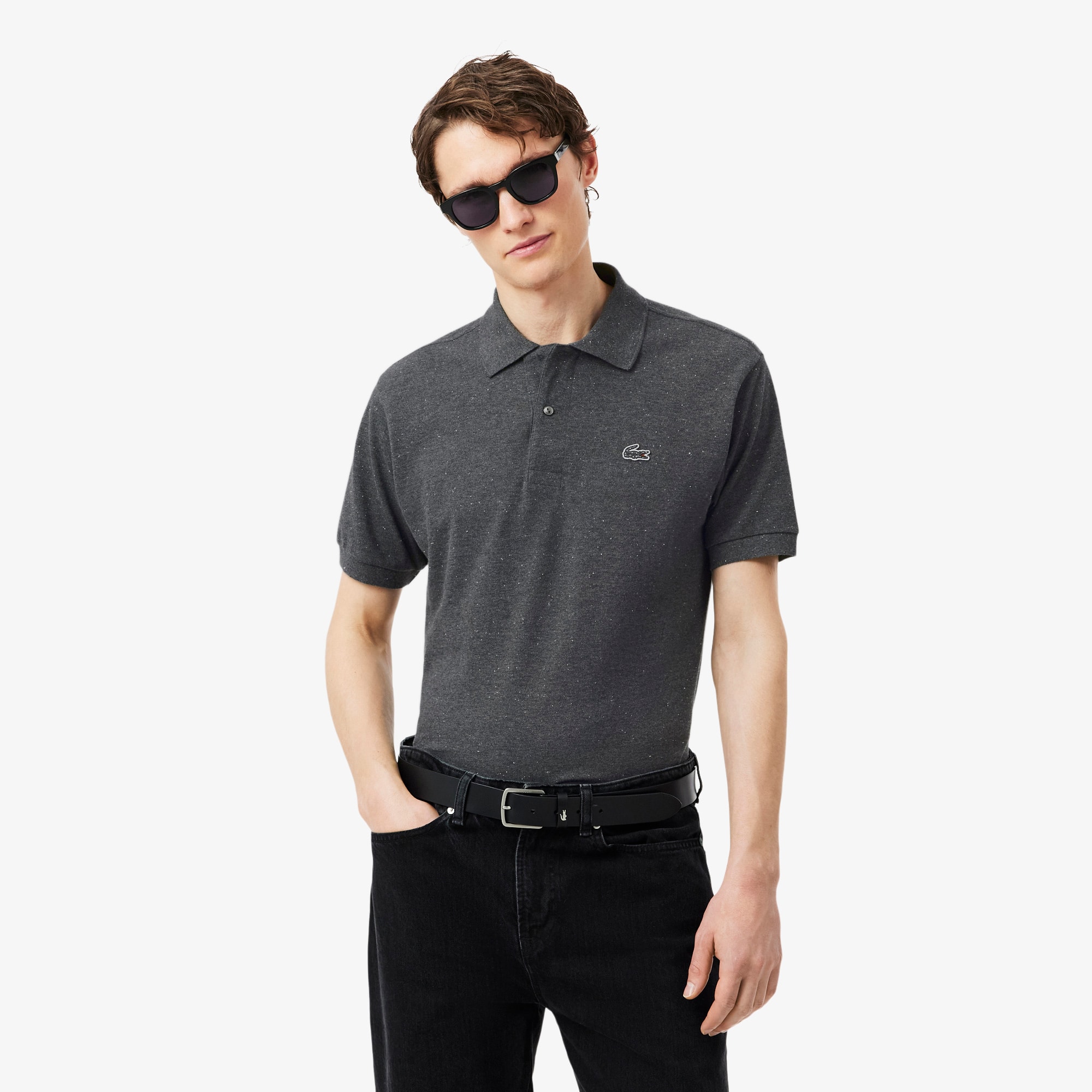 Lacoste Men's Classic Fit Piqué Marl Polo