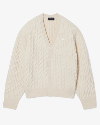 Runway Cashmere Cable Knit Cardigan