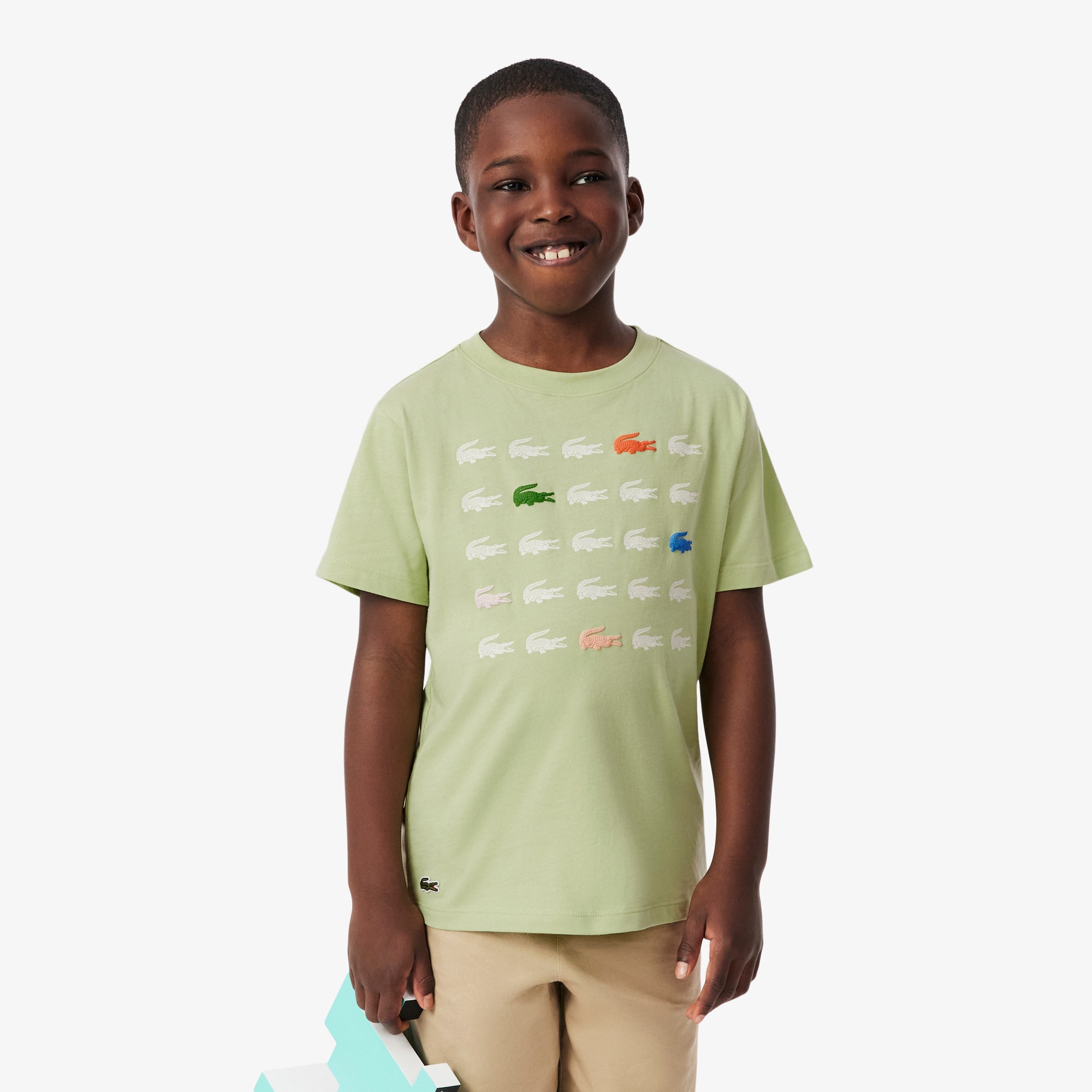 Crocodile Print Cotton T-Shirt - T-Shirts & Tops - New In 2026