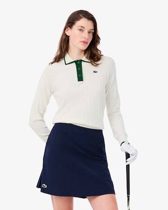 Women's Polo Collar Stretch Golf Sweater