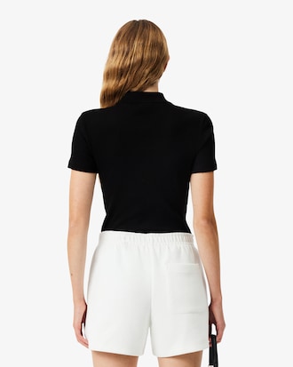 Women's Slim Fit L.12.D Ribbed Cotton Polo