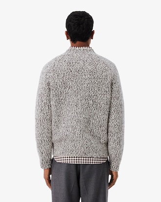 Mercerized Knit Wool Cardigan