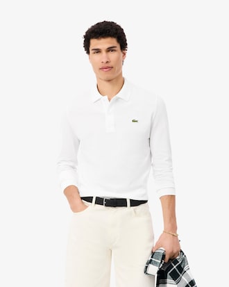 Men's Slim Fit L.12.12 Long Sleeve Polo