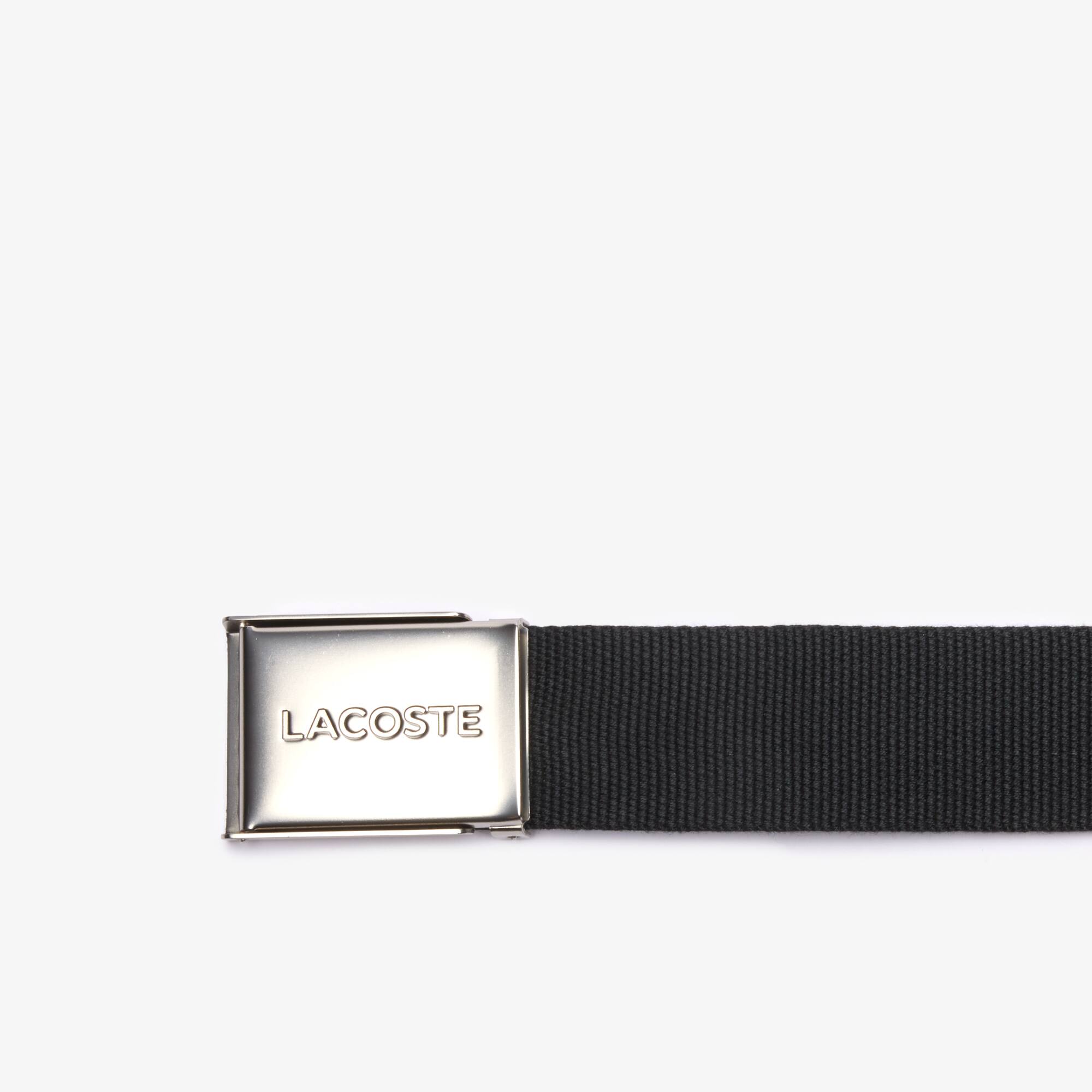 white lacoste belt