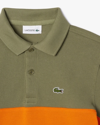 Kids' Contrast Band Petit Piqué Polo