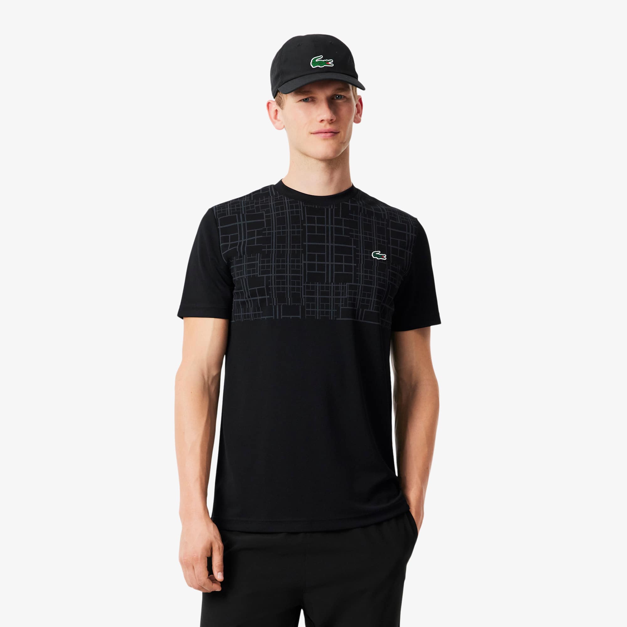 Lacoste Men's  Tennis X Novak Djokovic T-shirt - Xxl - 7 In Black
