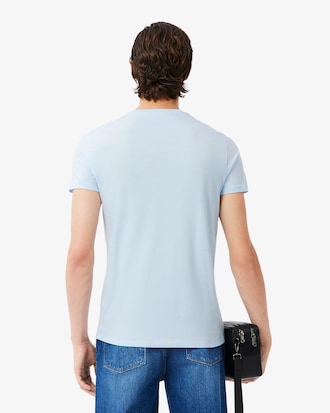 T-shirt homme à col en V en jersey de coton pima