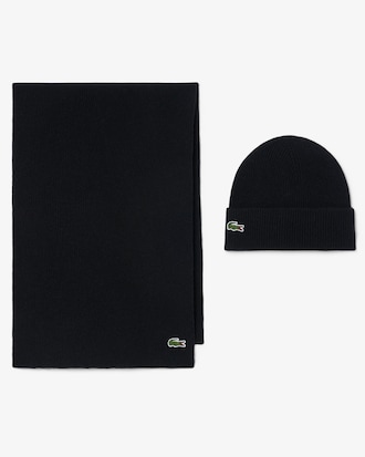 Unisex Wool Scarf & Beanie Gift Set