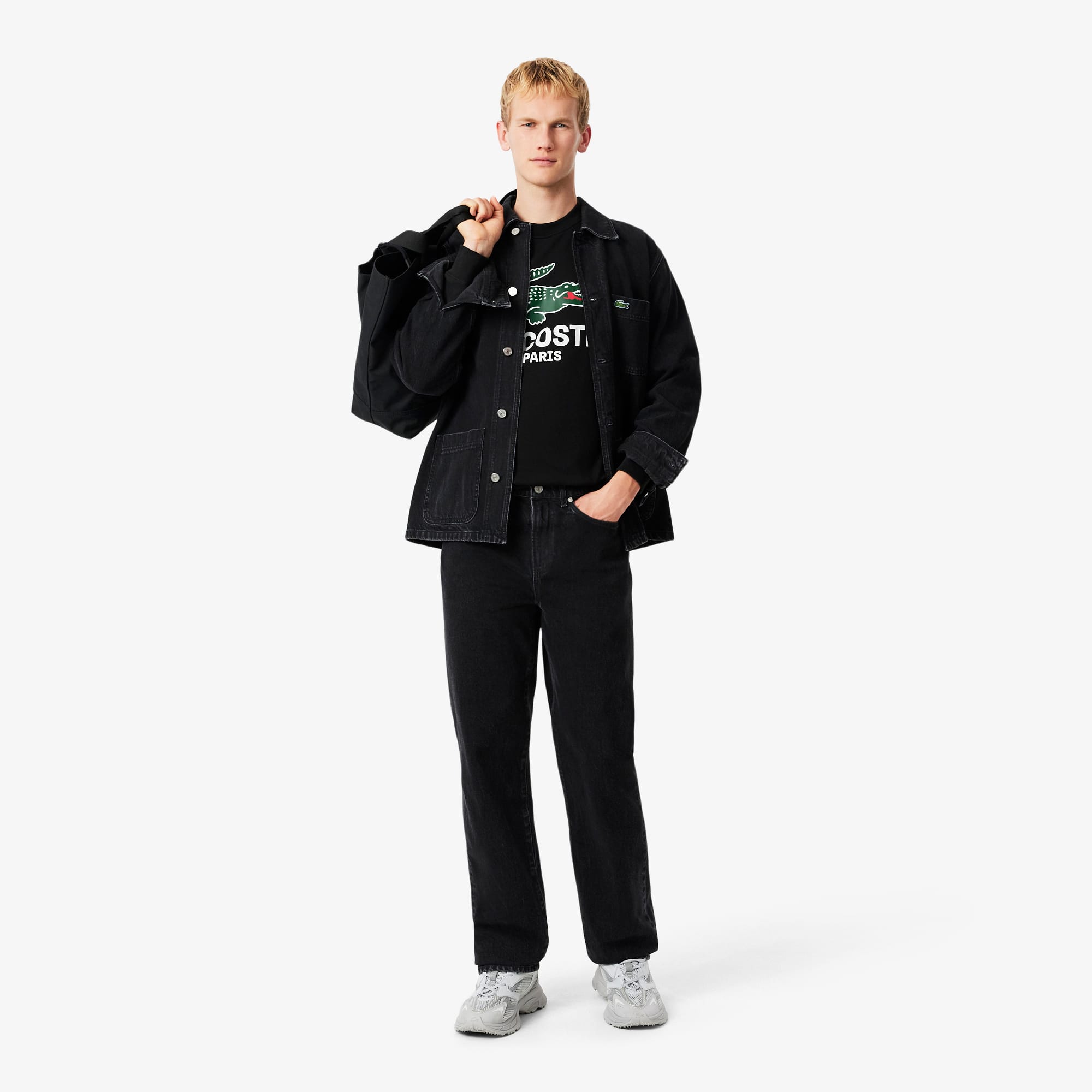 海外限定　LACOSTE ClassicFit US6 XL相当　ユニセックス Men's Lacoste x Netflix Organic Cotton Polo Classic Fit 4-M