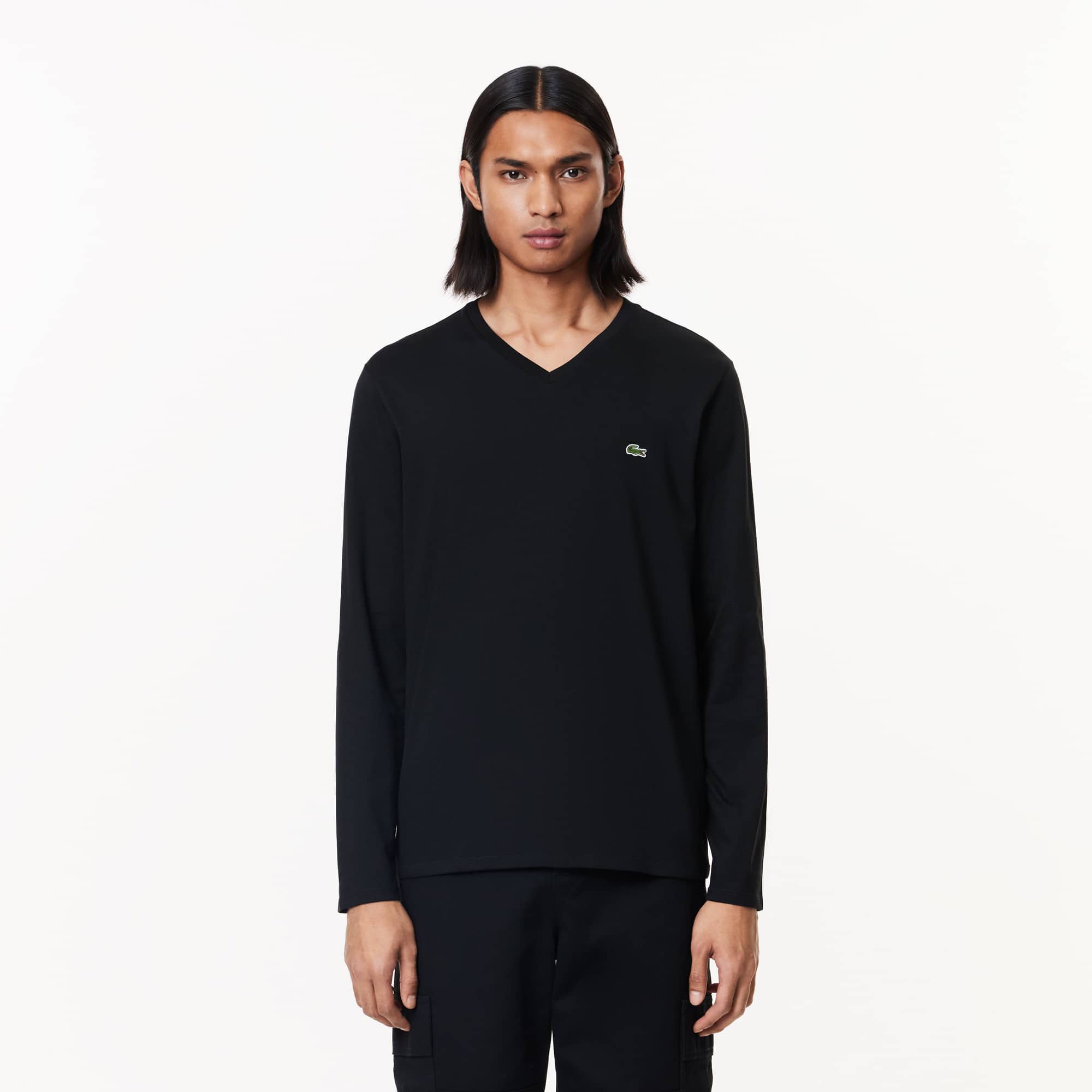 Men's Lightweight Pima Cotton V-Neck T-Shirt - T-shirts