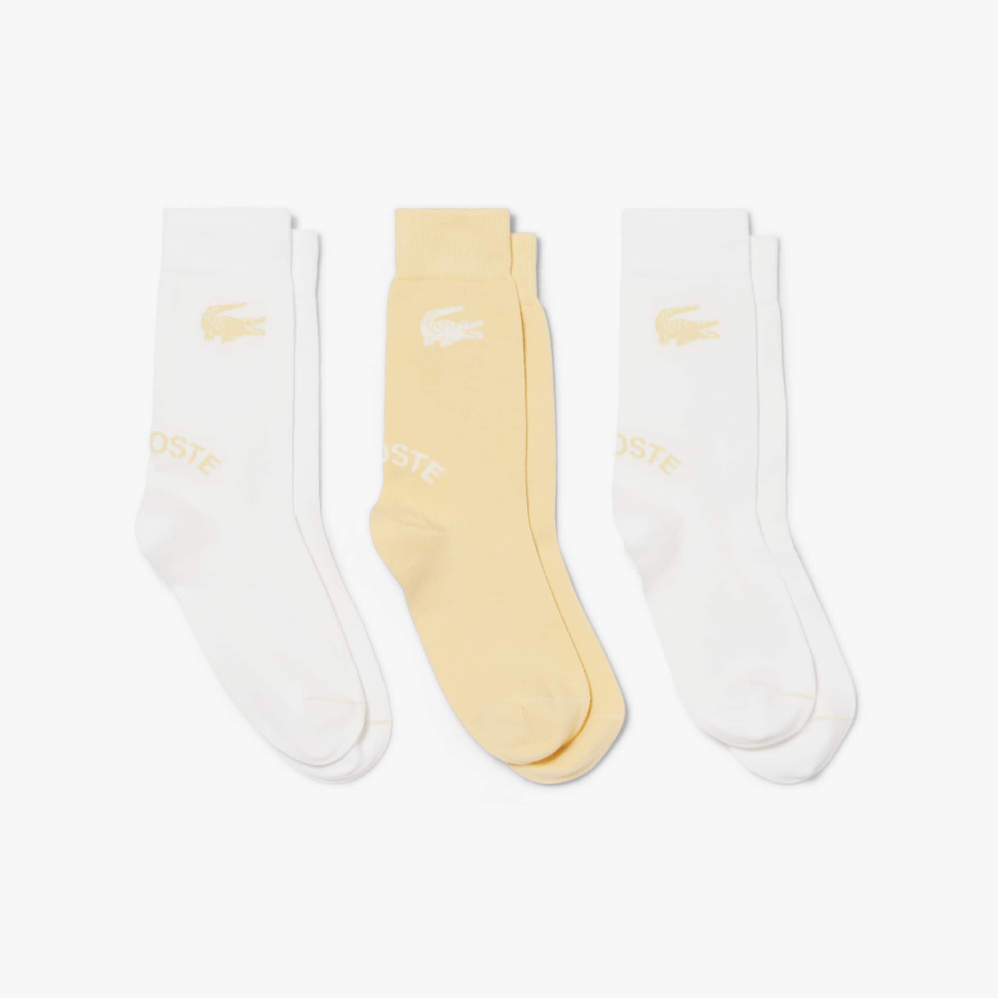 Lacoste Unisex 3-Pack Cotton Socks