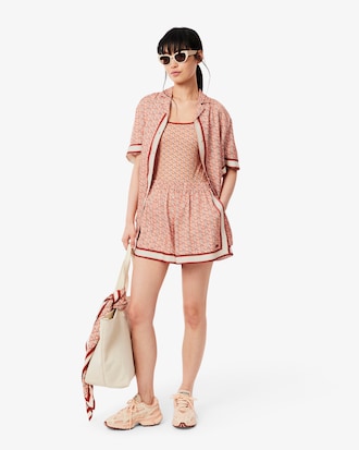 Shorts con estampado de monogramas para mujer