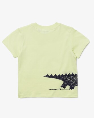Kids' Crocodile Print Cotton Jersey T-Shirt