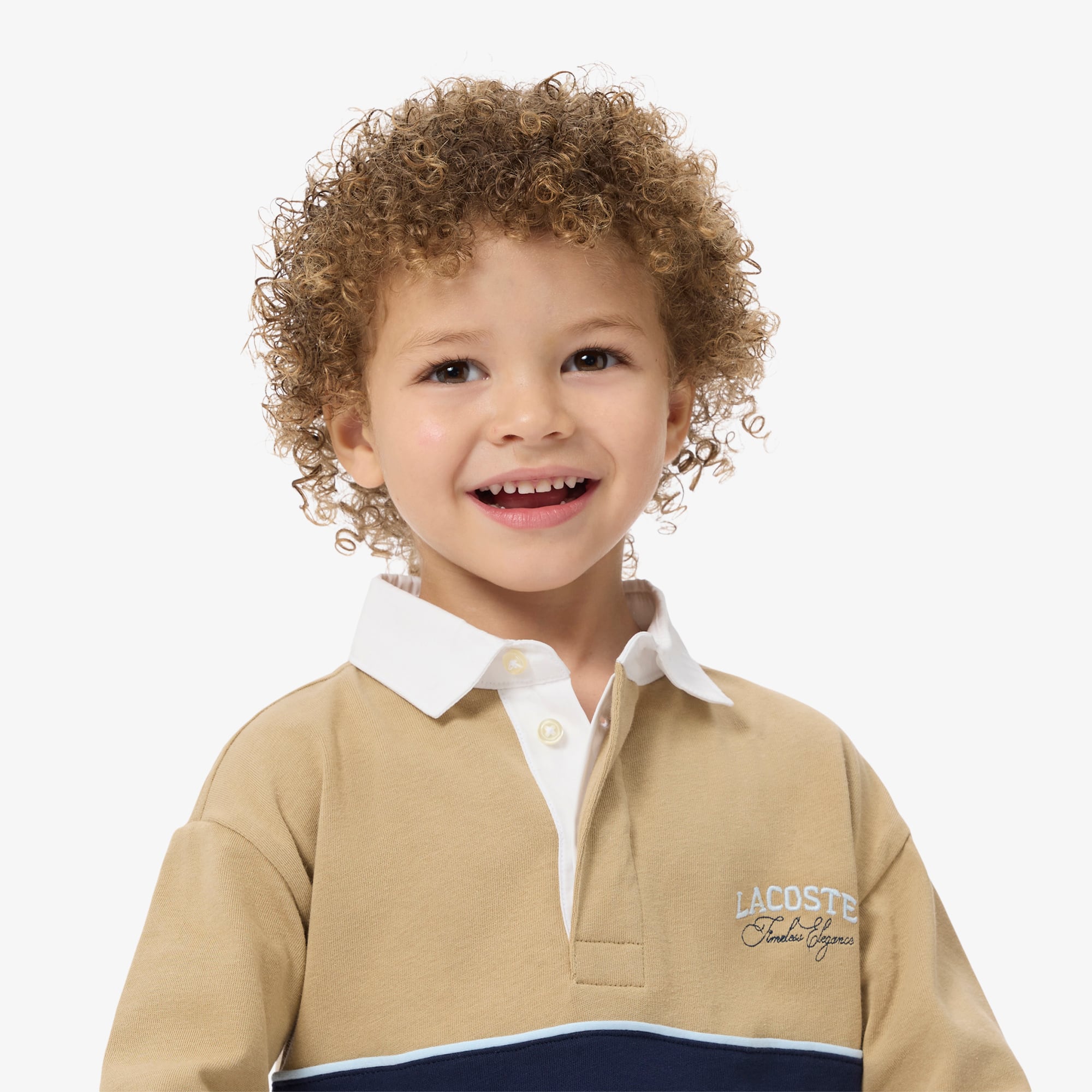 Long Sleeved Striped Rugby Polo Shirt