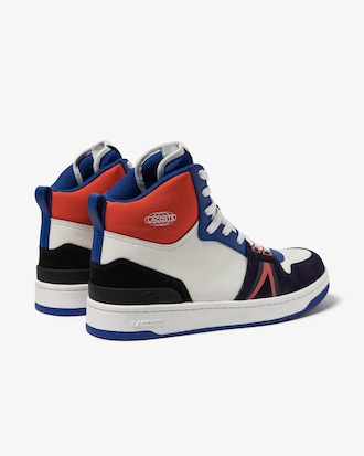 Sneakers de hombre Lacoste L001 Mid en piel Color Block