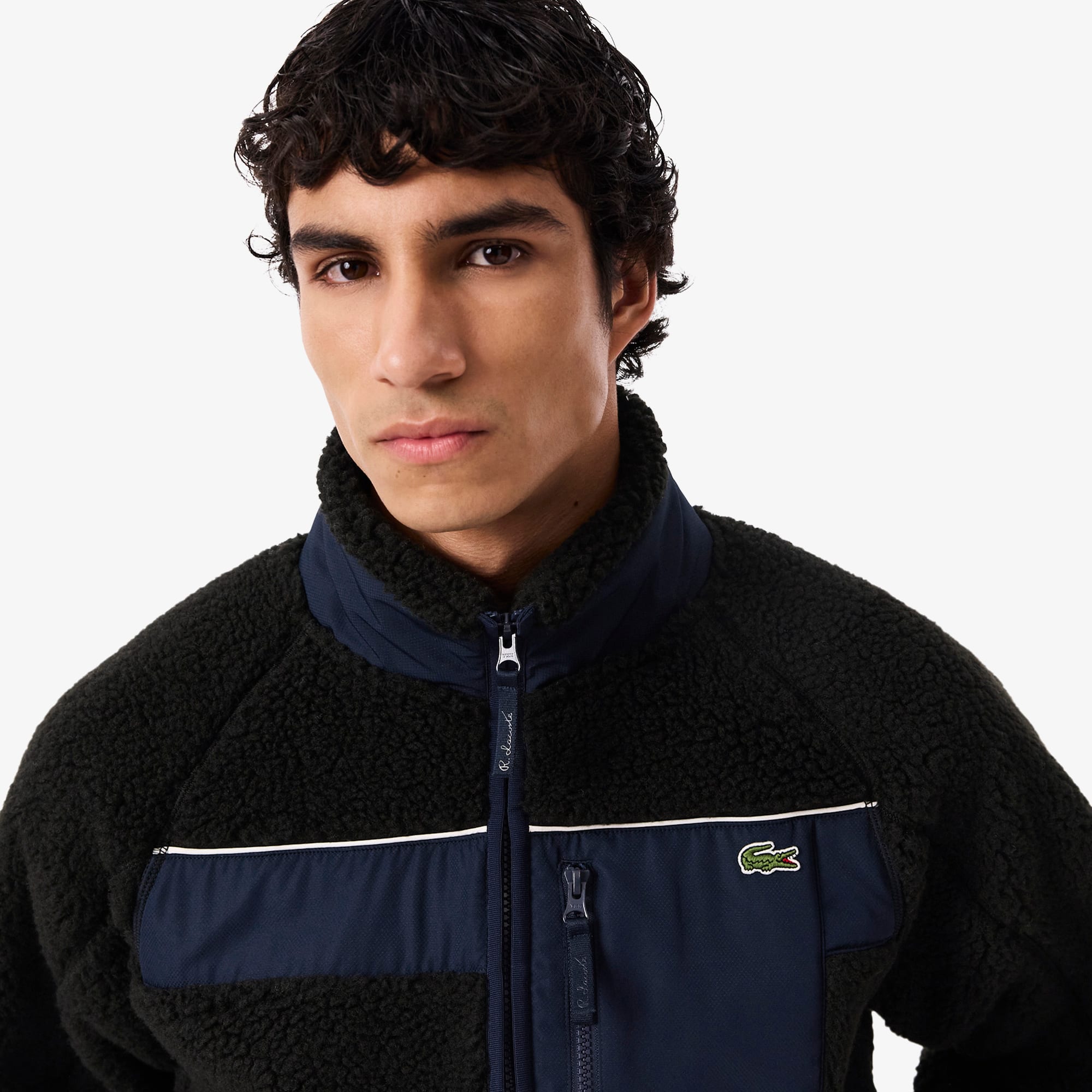 Men's Colorblock Sherpa Fleece Jacket - Jackets & Coats - New In