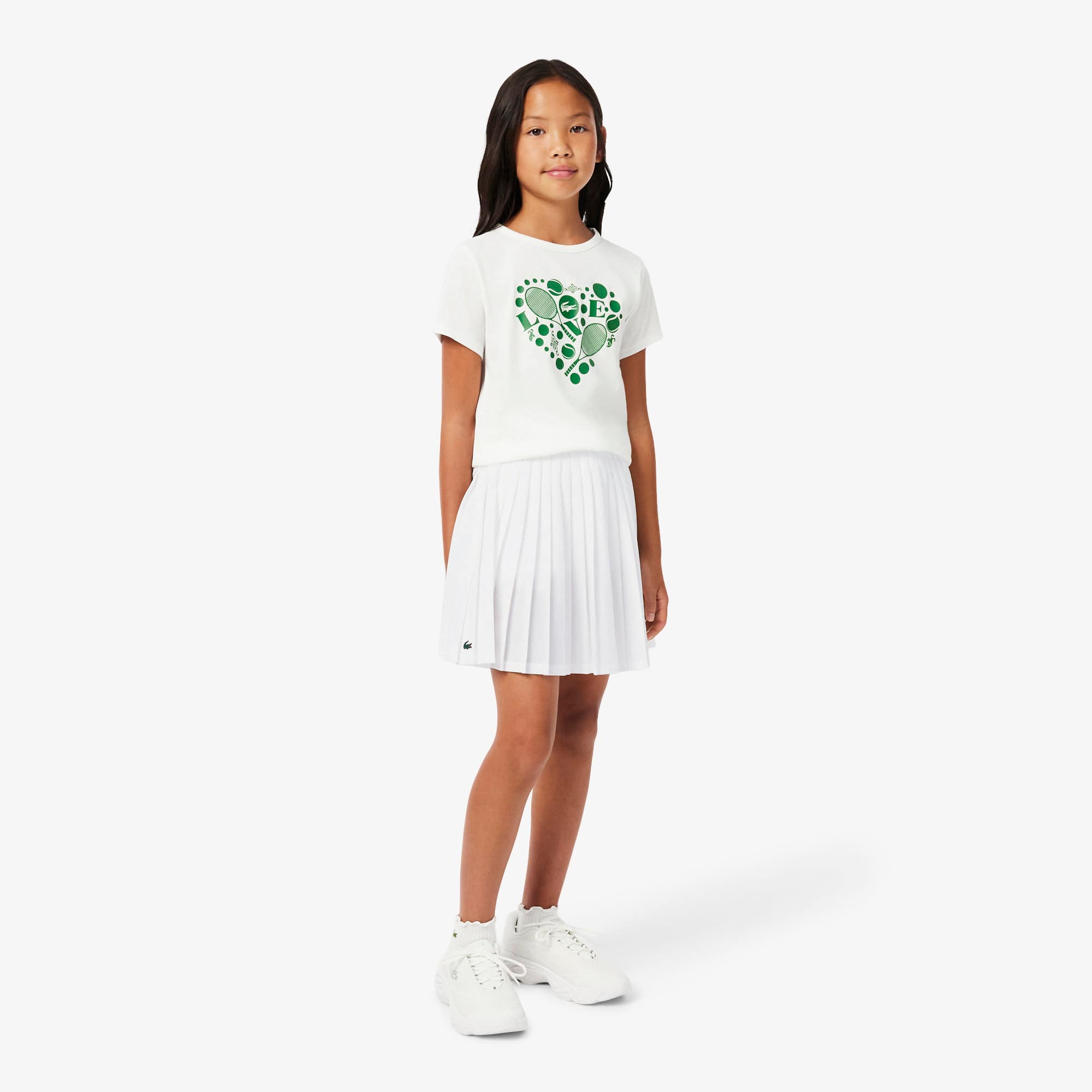 Lacoste Pleated Sport Skirt - 8 Years In White