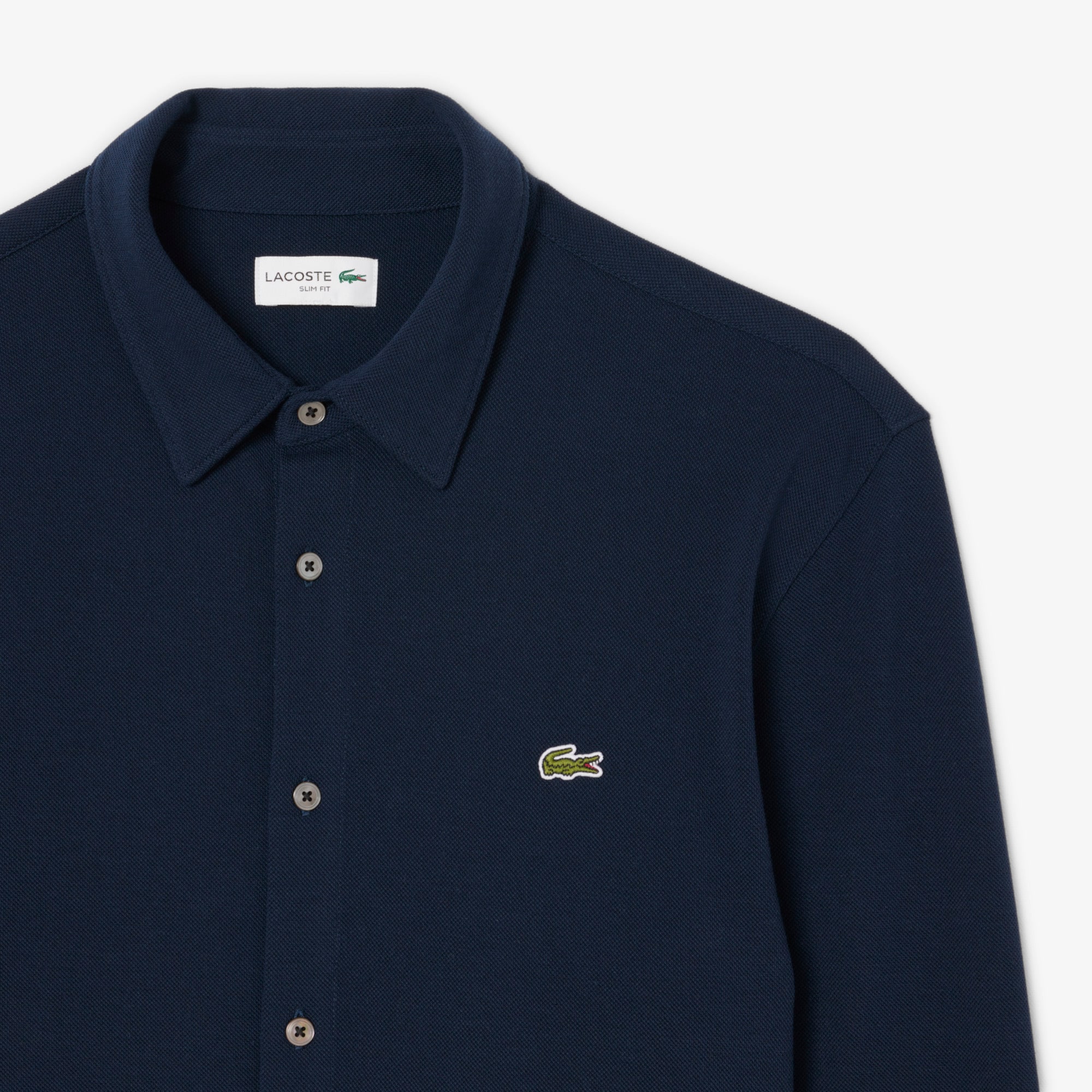 Men's Slim Fit Cotton Piqué Shirt
