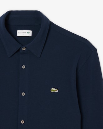 Men's Slim Fit Cotton Piqué Shirt