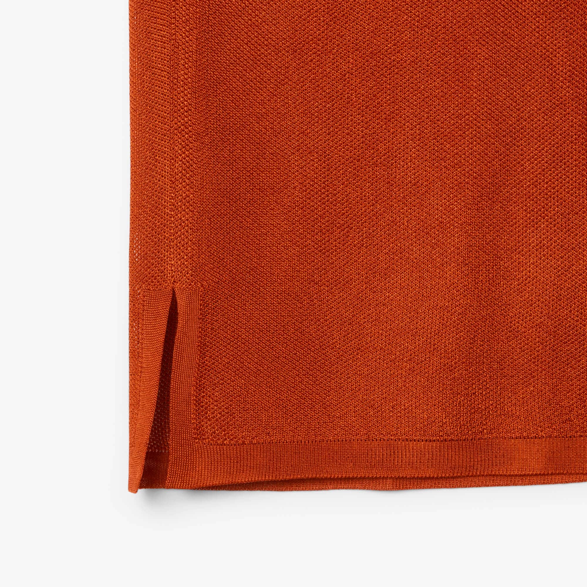 Runway Slim Fit Satin Piqué Polo Shirt