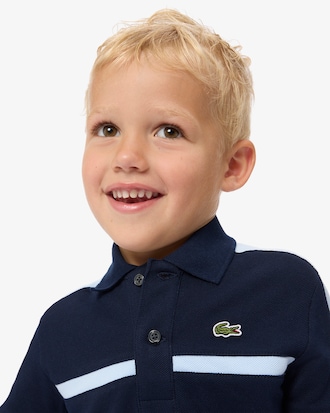 Color-Block Petit Piqu&eacute; Polo Shirt