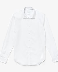 Camisa de popelina de algod&oacute;n stretch de slim fit para hombre