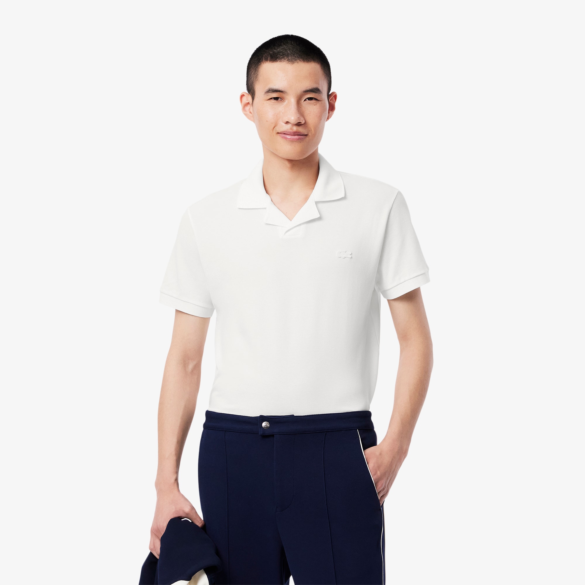 Men's Classic Fit Open Neck Paris Polo - Polo Shirts - New