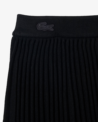 Short Pleated Mesh Skirt