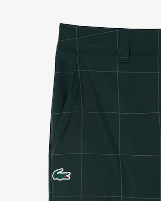 Water-Repellent Plaid Golf Pants