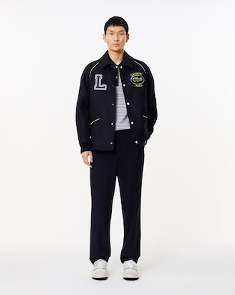 Men's Regular Fit Striped Mini Piqué Polo