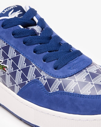 Men's Ace Clip Leather Monogram Sneakers