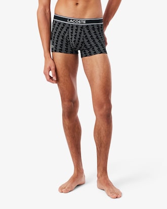 Monogram Print Stretch Cotton Trunks
