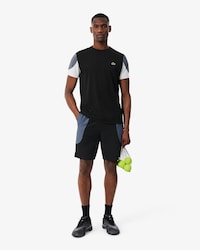 Water-Repellent Color-Block Sport Shorts