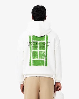 Multi Print Fleece Hoodie