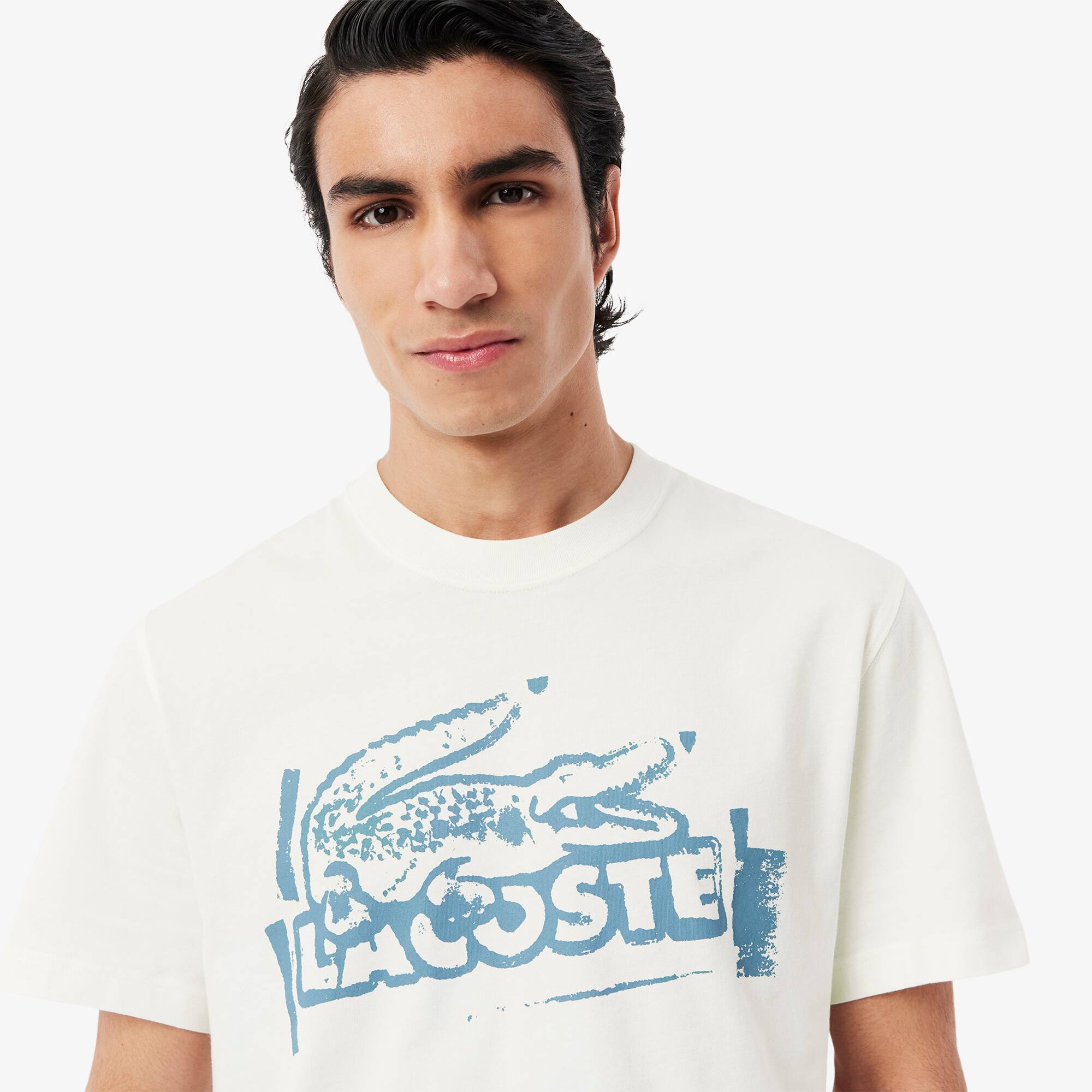 Men's Printed Cotton Jersey T-Shirt - T-shirts - New In 2026 | Lacoste