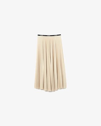 Women's Branded Elasticised Pleated Skirt