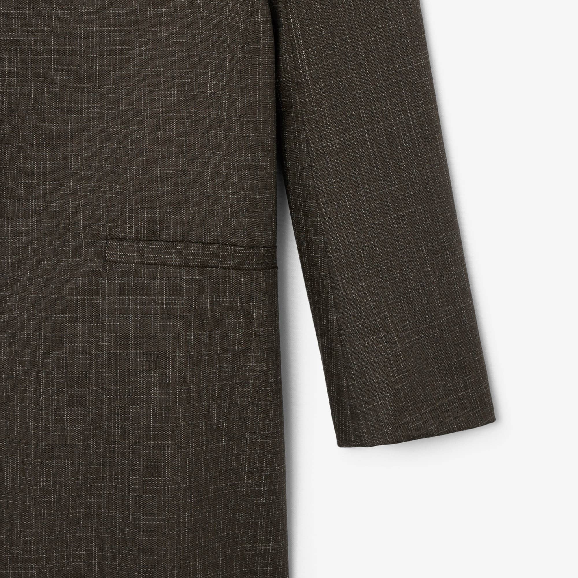 Runway Wrap Collar Wool Trench Coat